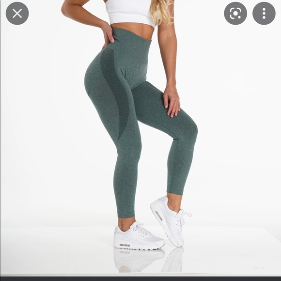 NVGTN Forest Green Contour Seamless Leggings - Picture 1 of 6